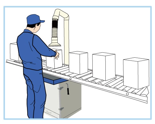 集塵装置付き作業台